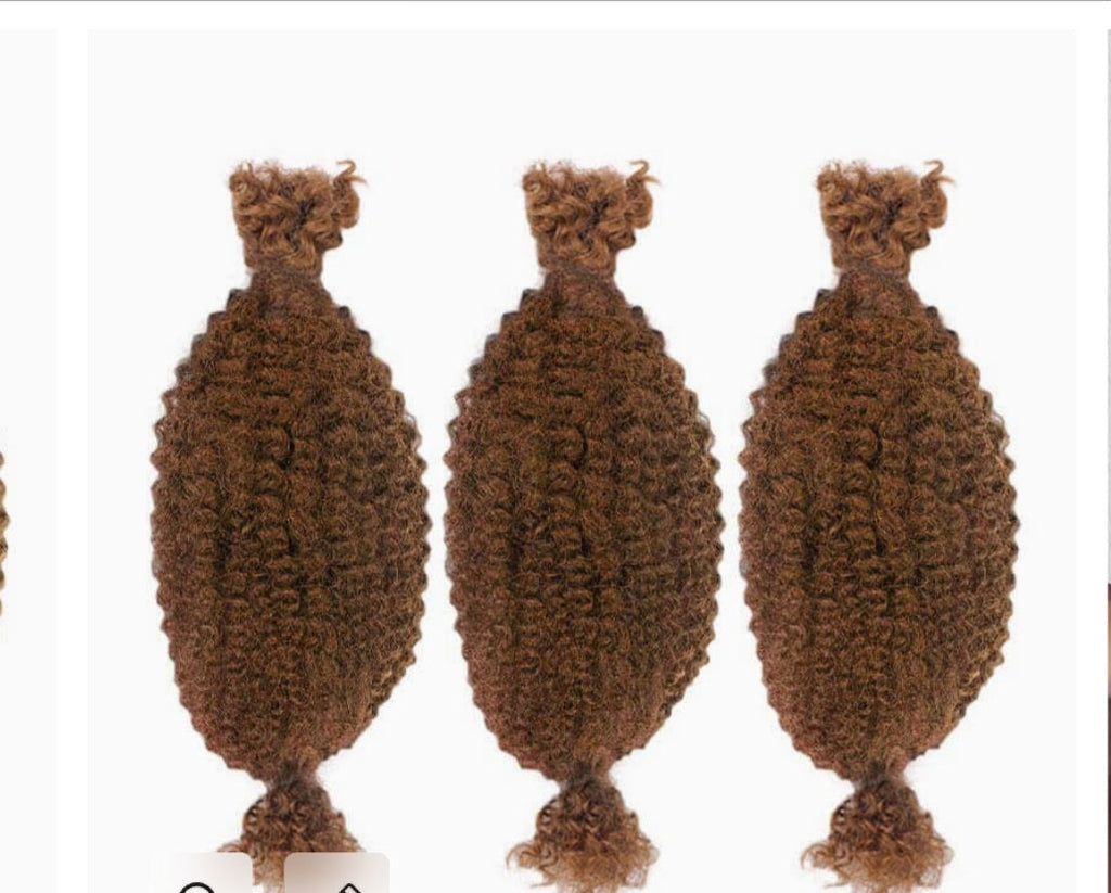 Afro Kinky Curly Bulk Hair