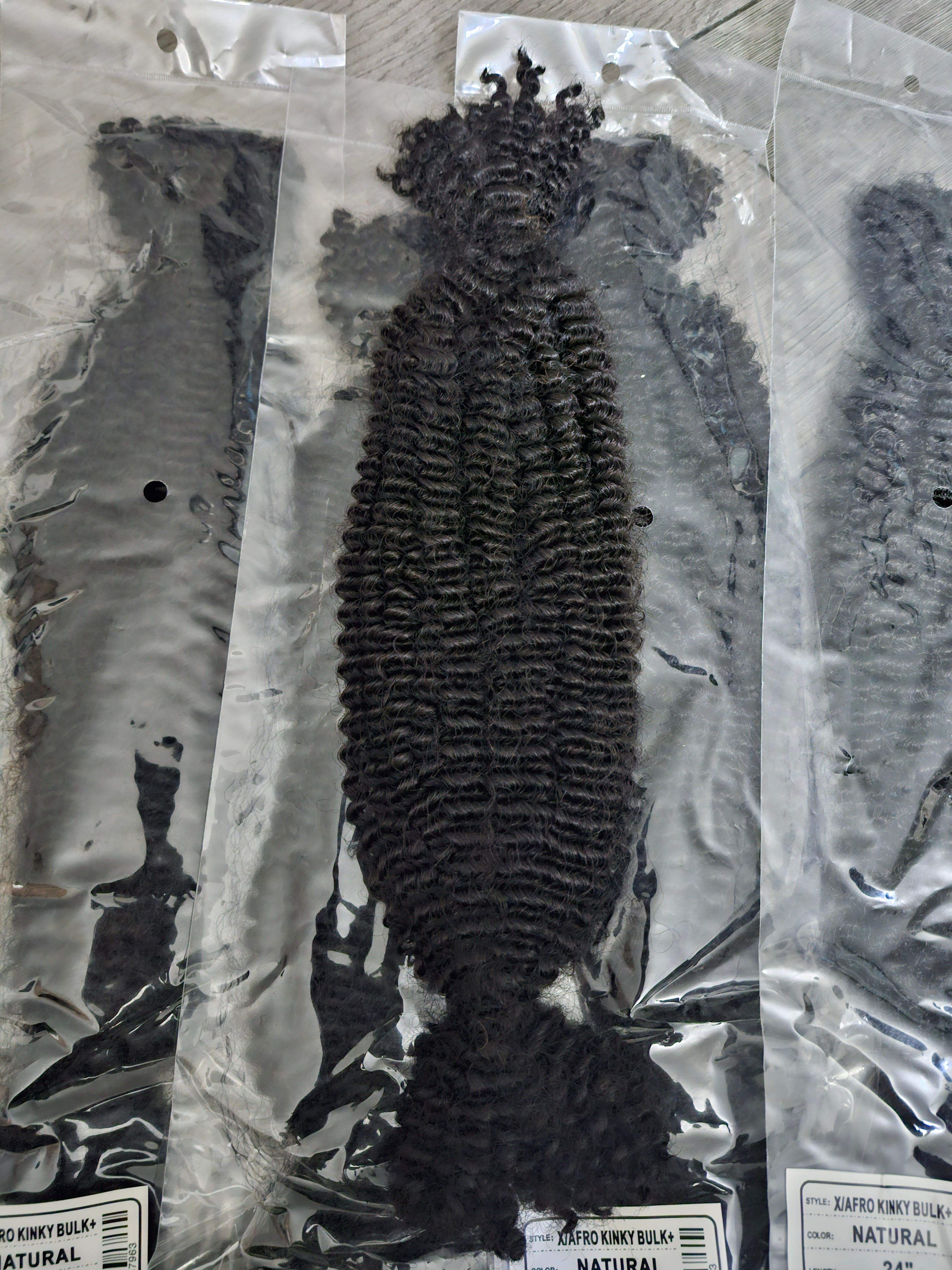 Afro Kinky Curly Bulk Hair