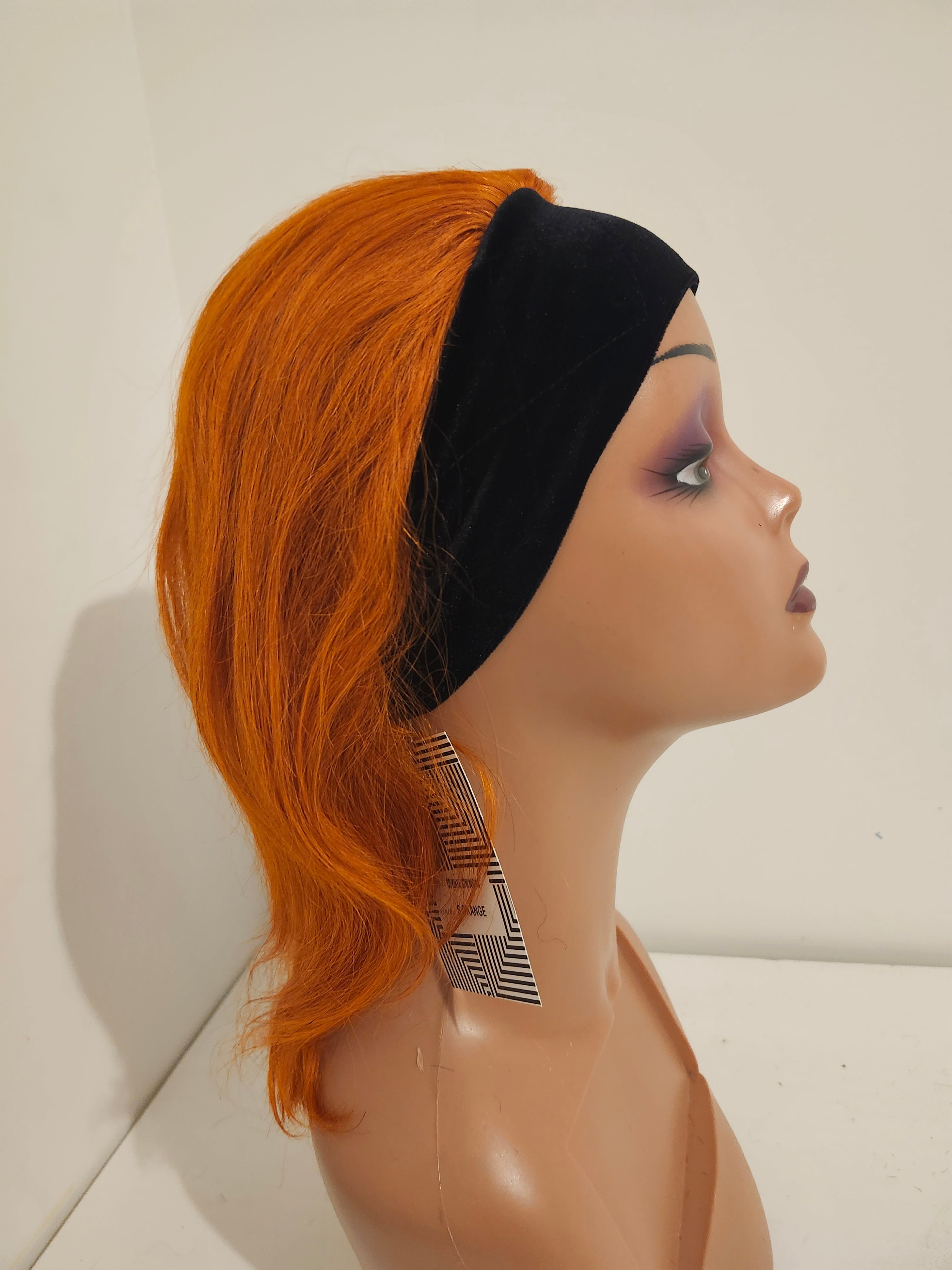 Headband wig ginger straight