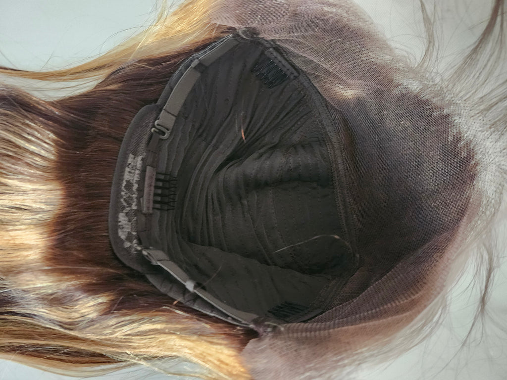 Human hair wig frontal 13x4 color 4/27
