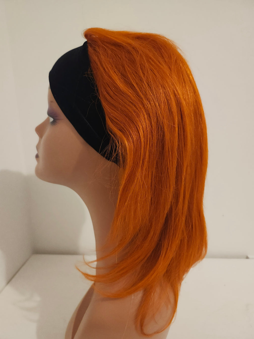 Headband wig ginger straight