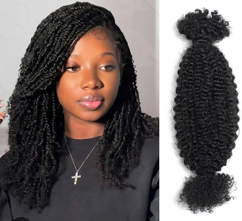 Afro Kinky Curly Bulk Hair